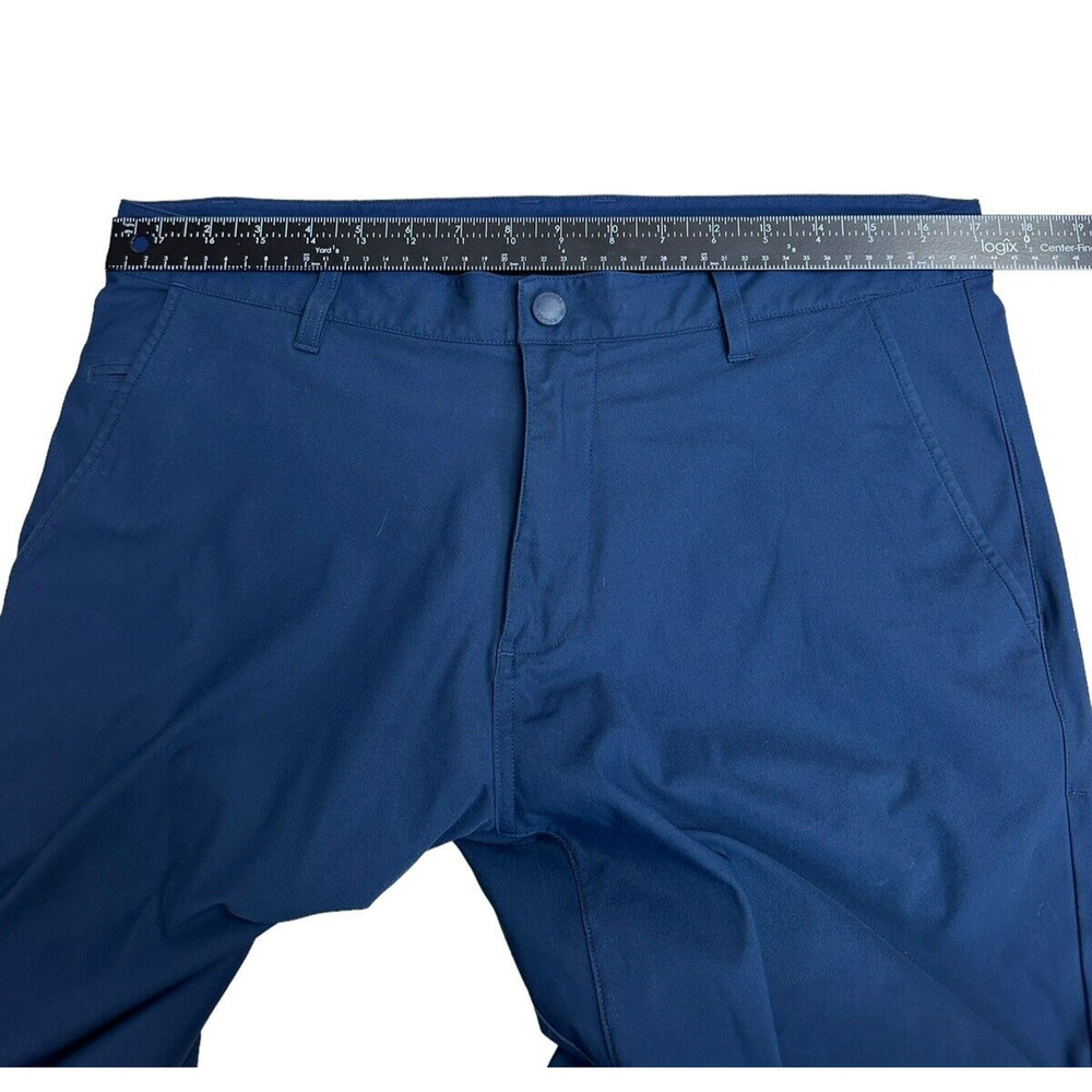 Rhone Athleisure Performance Chino Comfort Commuter Blue Pants Mens 33x35 - Picture 9 of 13